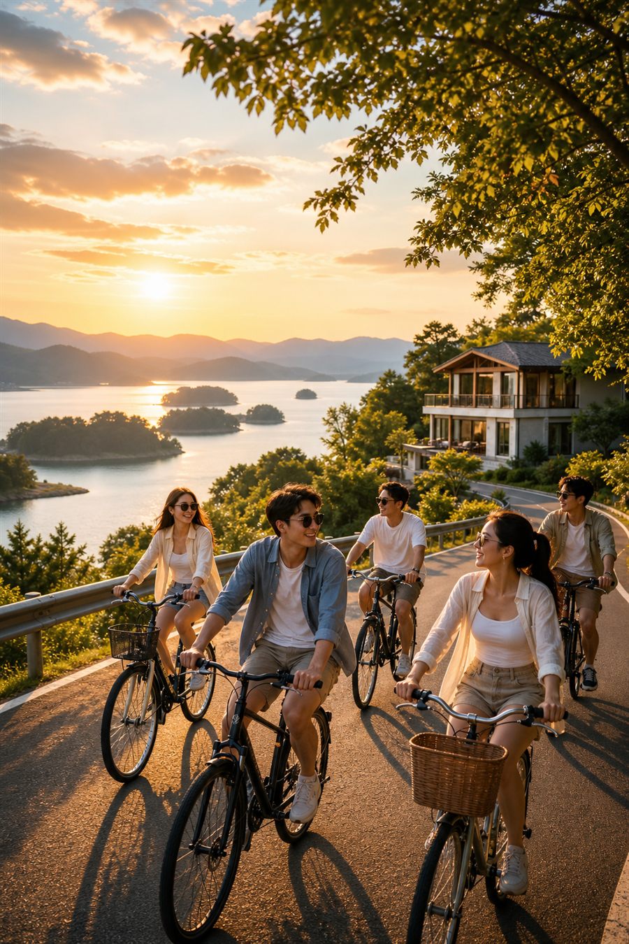 千岛湖环湖骑行团建套餐海报
